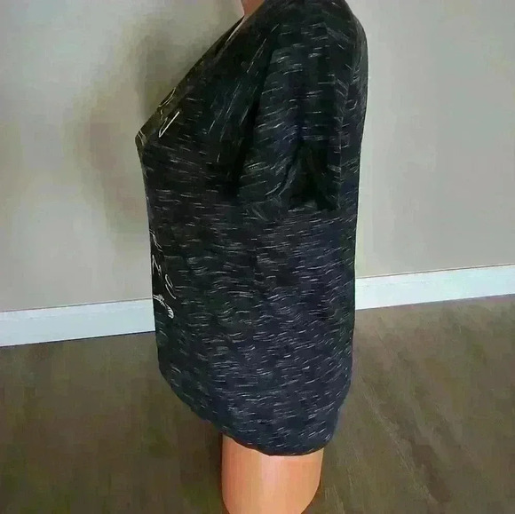 Follow Your Dreams Women's Gray Hi Low Marled SS Tee Shirt Size Small - Picture 4 of 7